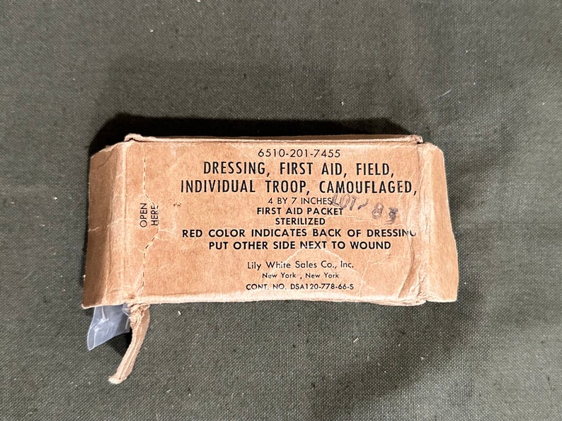 Vietnam War Field Dressing Bandage 1st Aid 1 Etsy