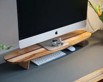 Monitor stand made of walnut - limited - monitor holder, monitor riser, desk shelf, monitor riser, wood