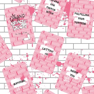 Graffiti Oracle Deck, 45 Motivational Divination Cards