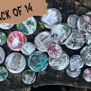 Vintage Sci-Fi Pin Pack (14) (MADE TO ORDER)