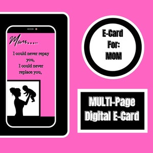 E-Card per lei per la mamma "Mamma" Download digitale Download istantaneo