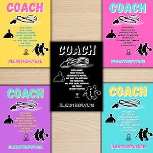 Coach: Female Version  By ZaierSpeaks Wall Art Home Classroom Decor Teacher Coach Decor Man Cave She Lair Instant Download Printable