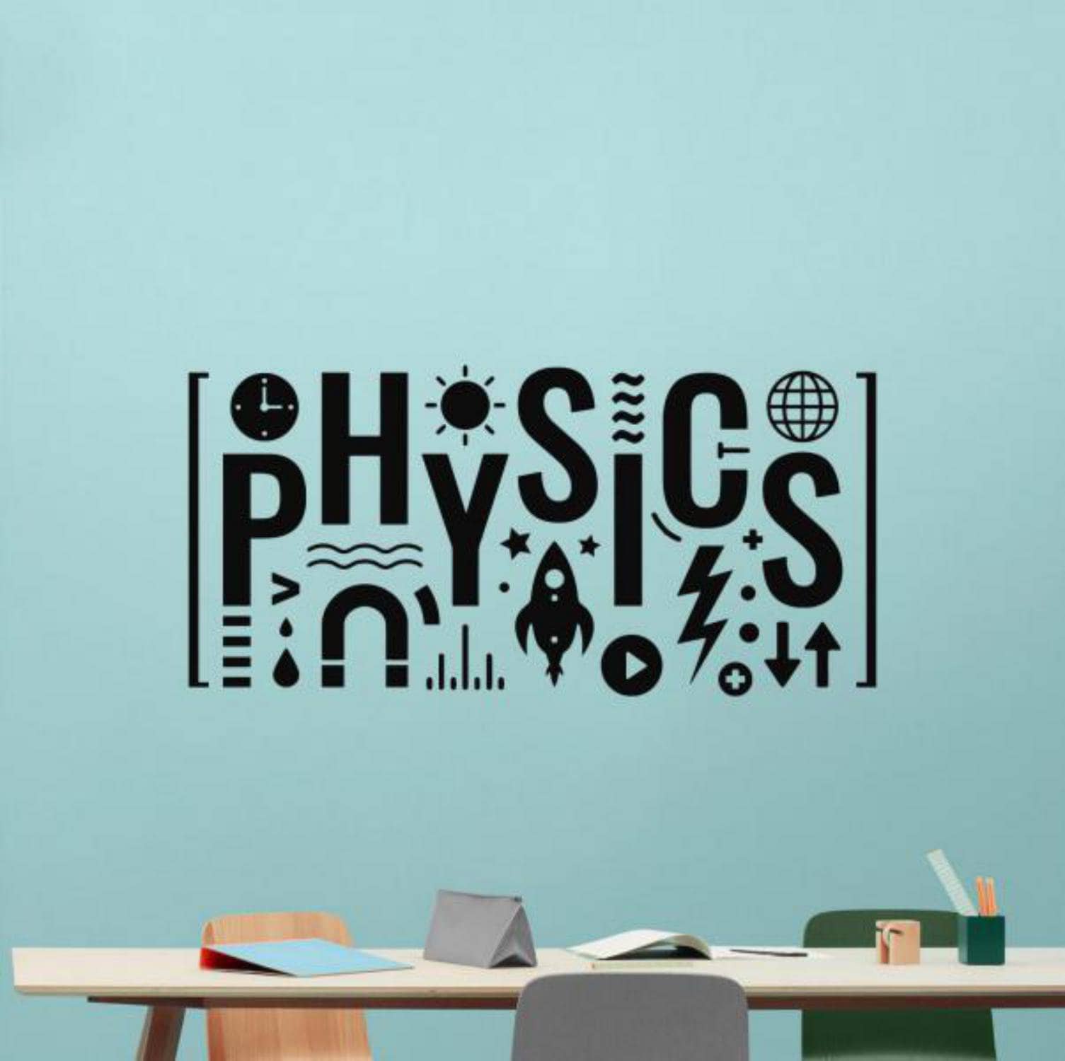 Physics classroom decorations