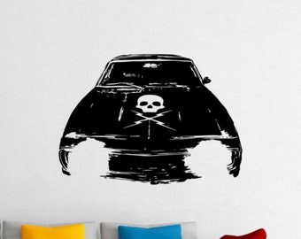 Death Proof Car Decal Wall Vinyl Sticker Stuntman Mike Sign Theater Decor Cinema Wall Art Gift Print Quentin Tarantino Movies Poster 15m26