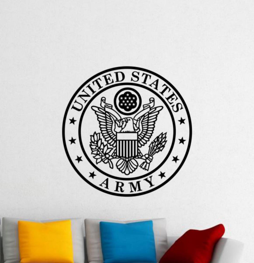 US Army Wall Decal Vinyl Sticker United States Army Logo Wall Decor