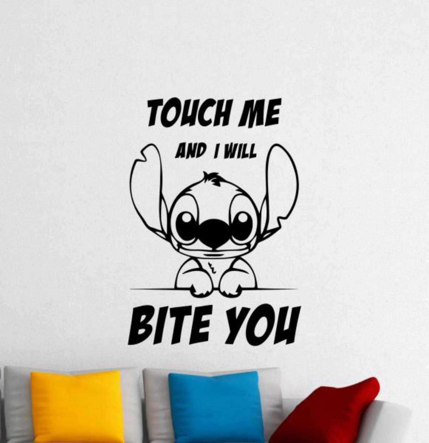 STITCH Blue Quote This is My Family Lilo and Stitch Disney Watercolor  Illustrations Art Print Giclee Wall Decor Art Home Decor Wall Hanging 
