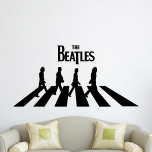 Beatles Abbey Road Wall Decal Vinyl Sticker Wall Decor Car Window Decal Office Logo Sign Home Wall Art Rock Music Gift Print Poster 11n83