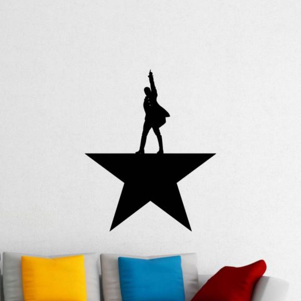 Hamilton Wall Decal Vinyl Sticker Hamilton Star Sign Car Decal Office Wall Art Gift American Wall Decor Poster Home Mural Print 702