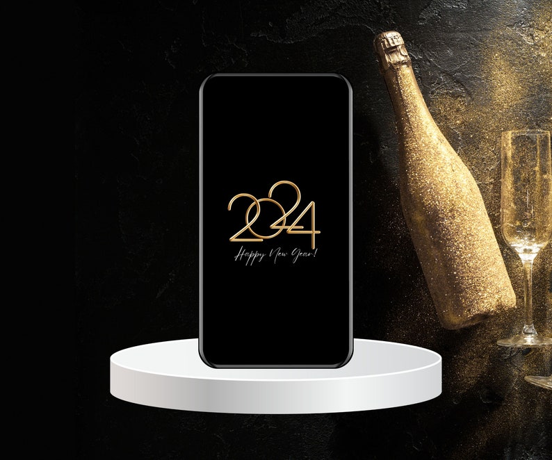 Animierte Neujahrsgrüße Happy New Year 2024, Silvestergrüße per