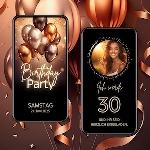 Geburtstagskarte digital für 30. Geburtstag