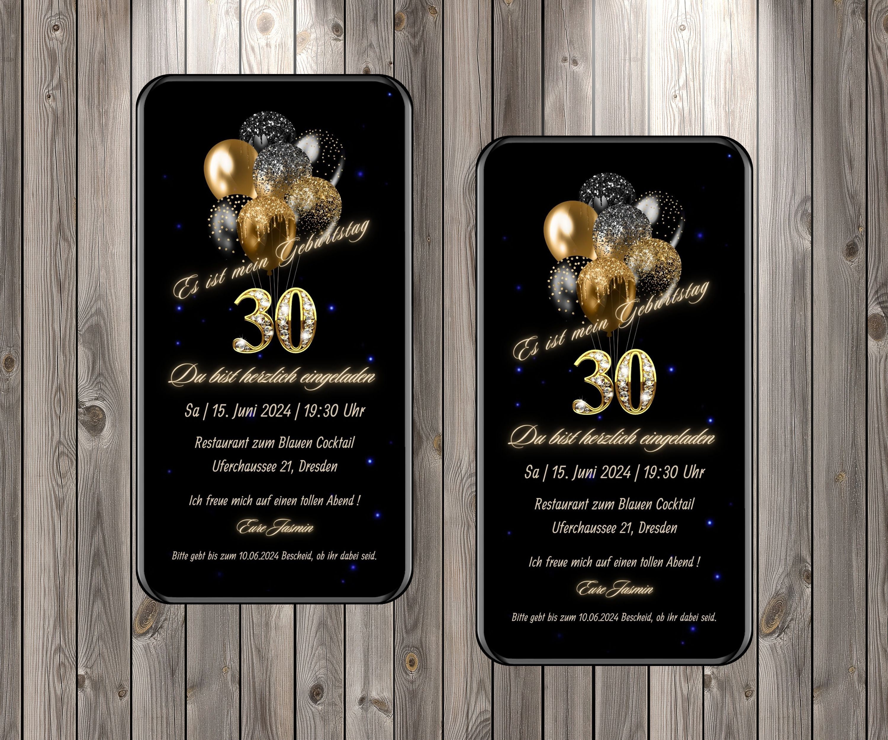 Ecard Birthday Party Invitation 20th 30th 40th 50th, Birthday