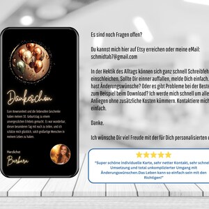 eCard Geburtstagsparty mit Goldballons