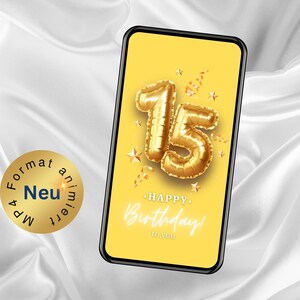 eCard birthday greetings 15th birthday