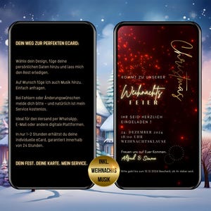 WhatsApp uitnodiging Kerstfeest, Kersttijd, Kerstkaart gepersonaliseerd, eCard Kerst WhatsApp, XMAS Party, gepersonaliseerd