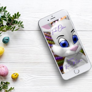 Biglietto d'auguri coniglietto pasquale digitale - invia gli auguri di Pasqua tramite WhatsApp - video biglietto d'auguri di Pasqua - biglietto animato per Pasqua - biglietto di Pasqua con musica
