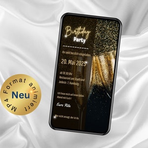 Verjaardagsfeestje uitnodiging eCard, digitale verjaardagskaart, verjaardagsfeestje uitnodiging, geanimeerde verjaardagskaart, mobiele telefoon verjaardagskaart