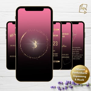 WhatsApp Einladung Countdown, digitale Einladung 40. Geburtstag, Countdown Geburtstag WhatsApp, 40 ist das neue 30, eCard mit Musik