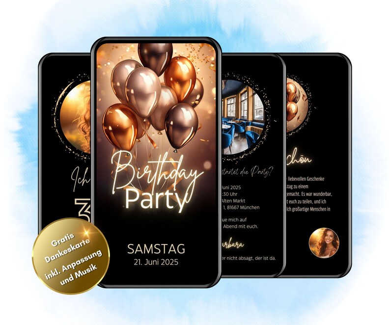 Einladung 30. Geburtstag digital