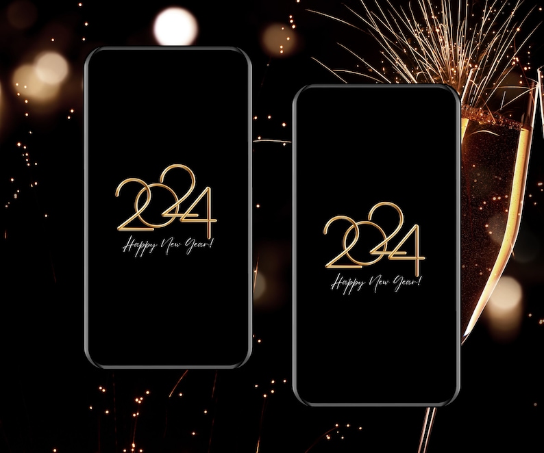 Animierte Neujahrsgrüße Happy New Year 2024, Silvestergrüße per