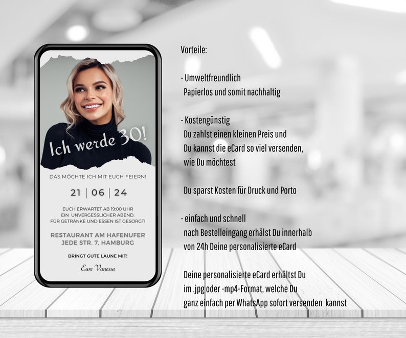 Animated Birthday Invitation With Picture and Music, Birthday