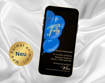Gepersonaliseerde eCard 40e verjaardagsuitnodiging