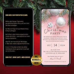 eCard Kerstfeest, uitnodiging voor het adventsfeest, uitnodiging voor het adventsdiner, gepersonaliseerde kerstkaart digitaal, kersteten
