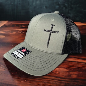 3 Nails Cross Hat , Cross Richardson 112 trucker hat ,SnapBack hat