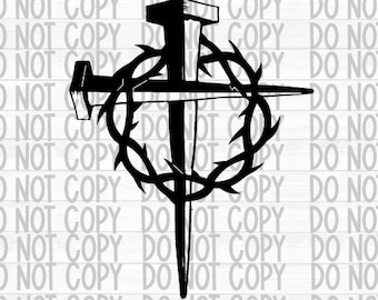 Nail Cross SVG, Cross Svg, Jesus Svg