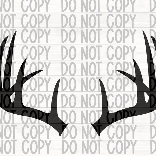 Deer Antler SVG, Deer Antlers, Hunting SVG