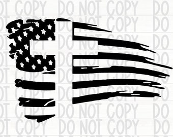 American flag with Cross SVG, Rugged flag with cross SVG