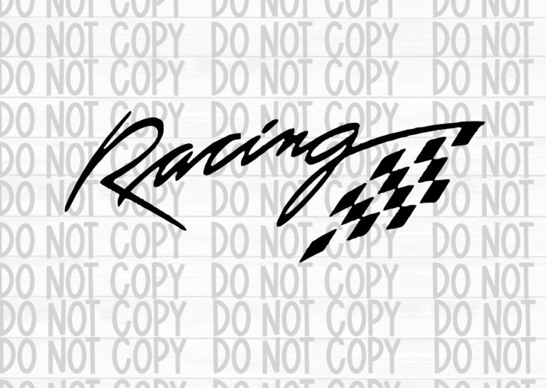 RACING SVG, Racing Font Svg, Racing Words - Etsy