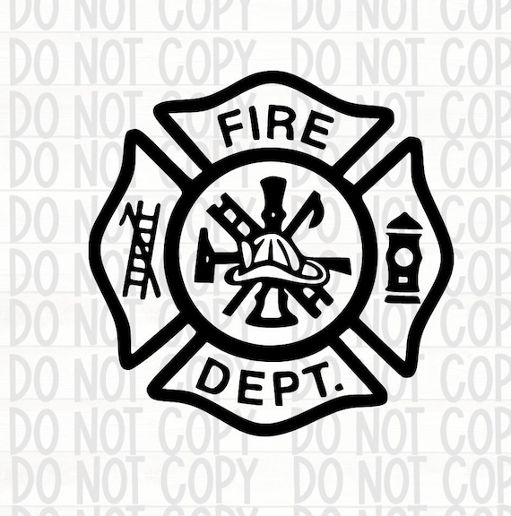 Fire Dept SVG, svg logo, Firefighter svg, Fireman logo, Fireman Badge svg