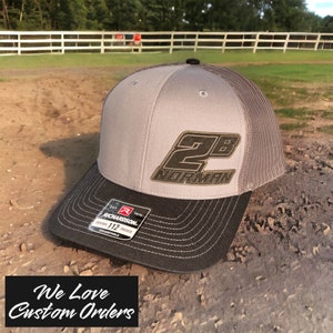 Race Name and Number Hat , Your racing name Hat , Racing Logo Hat, Race Number Hat image 8