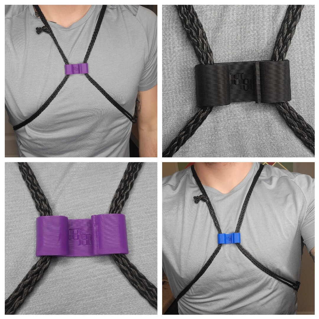 Drawstring Sternum Clips 3D Printed From Ecofriendly PLA, Perfect for