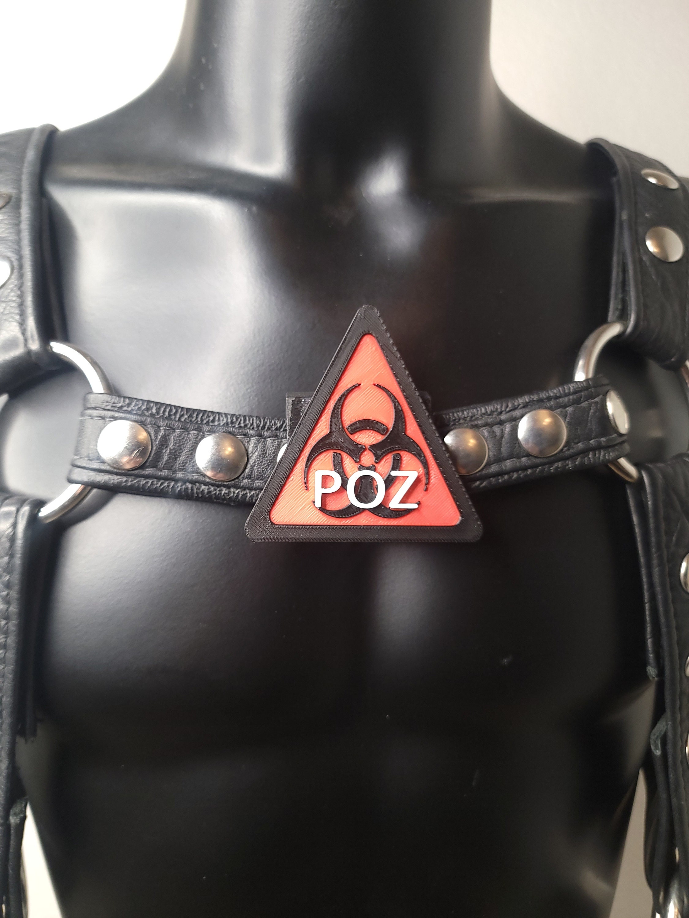 POZ Biohazard Themed Chest Harness Emblem Symbol the Etsy