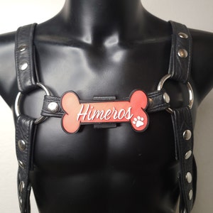 Your Puppy Name Bone - Themed Chest Harness Emblem Symbol : The Ultimate Pet Play Accessory