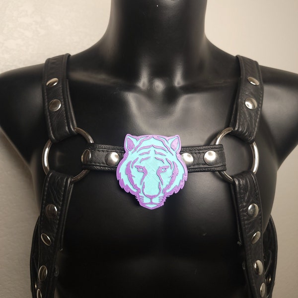 Tiger - Themed Chest Harness Emblem Symbol : The Ultimate Fursona Accessory
