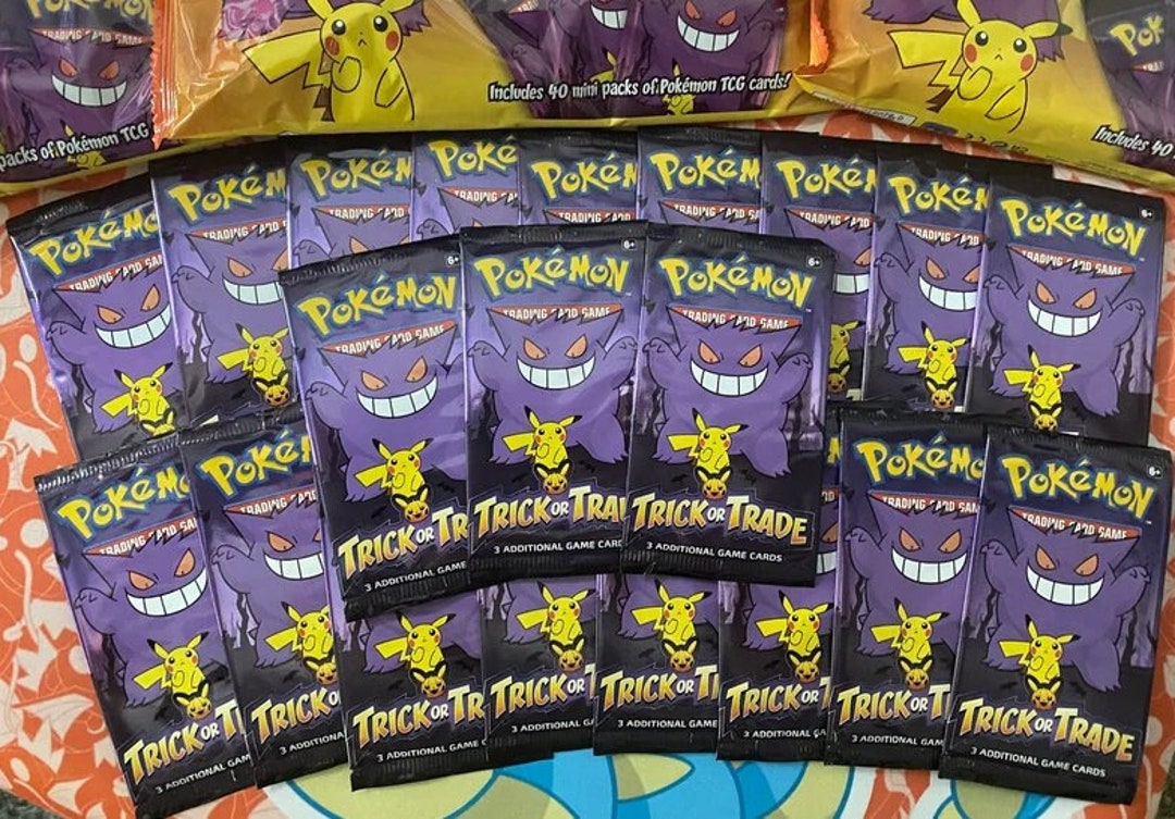 Pokémon Trickortrade Card Packs Cards Are Authentic 100 Etsy
