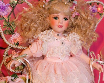 Blessing Fairy Spirit Haunted Doll - Positive, Raise Vibration, Light Energy, Abundant, Butterflies, Flowers - LunasINN