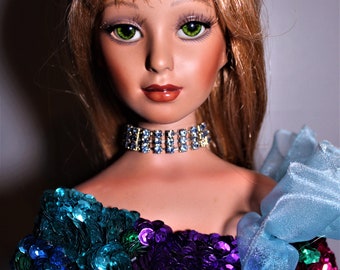 Oceana the Sea Spirit Mermaid Haunted Doll - calming energy, mischievous, soothing, alignment, water element - lunasinn