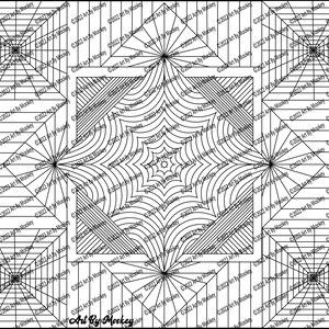 Line Art Adult Coloring Therapy