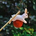 Rabbit Hairpin Rabbit Hair Stick With Red Velvet Ball Kawaii - Etsy