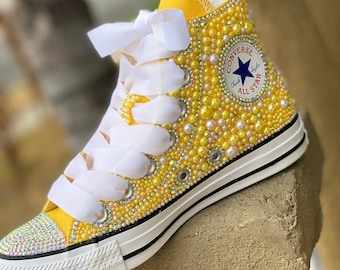 bedazzled converse sneakers