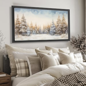 Winter Scenery Canvas Roll Unstretched Horizontal Wall Art Prints