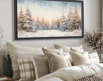 Winter Scenery Canvas Roll Unstretched Horizontal Wall Art Prints