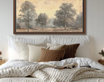 Forest Landscape Horizontal Framed Canvas Wall Art Prints