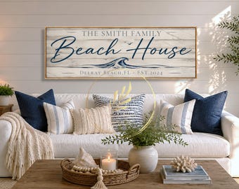 Personalized Framed or Unframed Canvas Wall Art Sign Prints