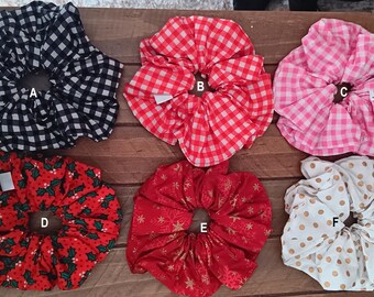 Giant Christmas Scrunchies