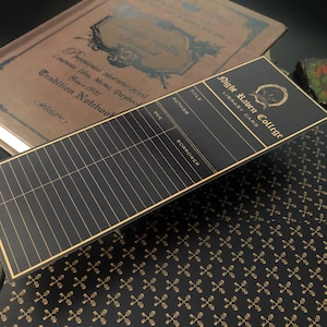 NRC Bookmarks | Night Raven Library Card | Double-Sided | Twisted Wonderland