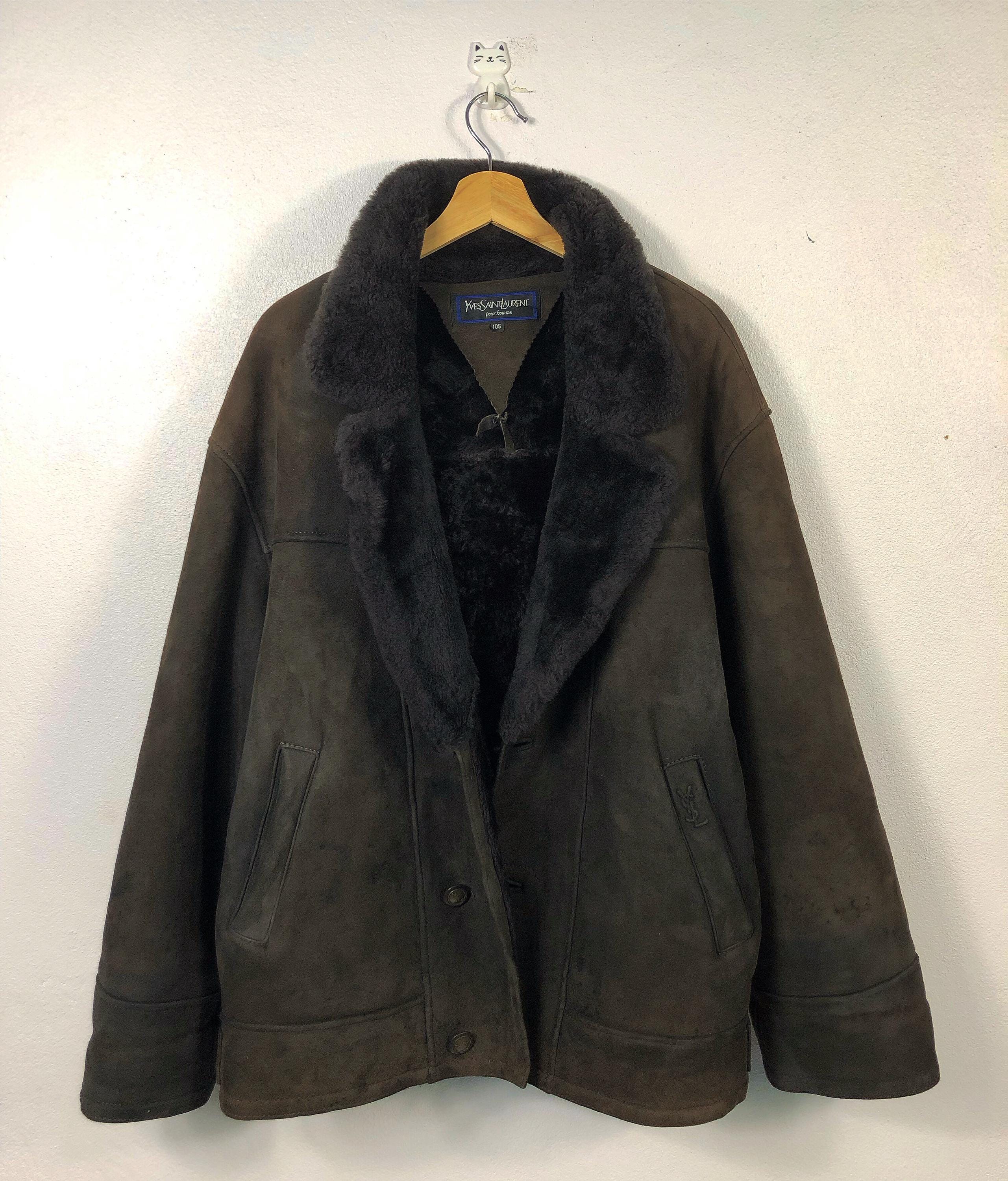 Ysl Leather Jacket - Etsy Ysl Leather Jacket - Etsy